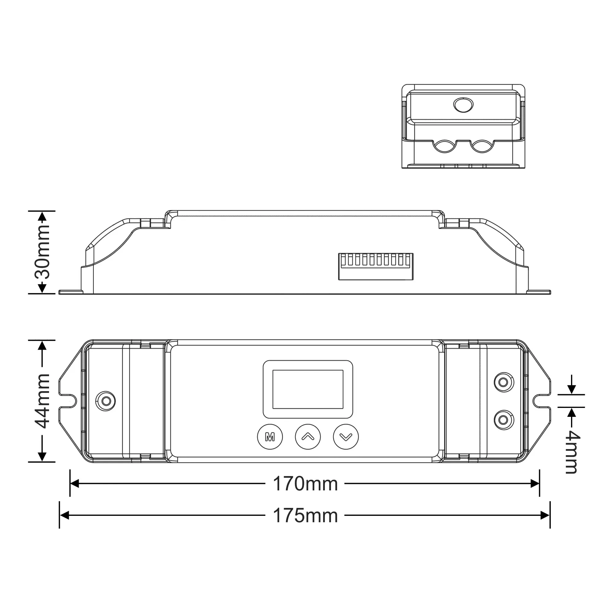DMX to SPI Converter, OLED Display, 5/12/24V DC DMX-SPI-202  LTECH DMX Controller